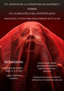 Cartel de la XVI Semana de la Literatura de Misterio y Terror